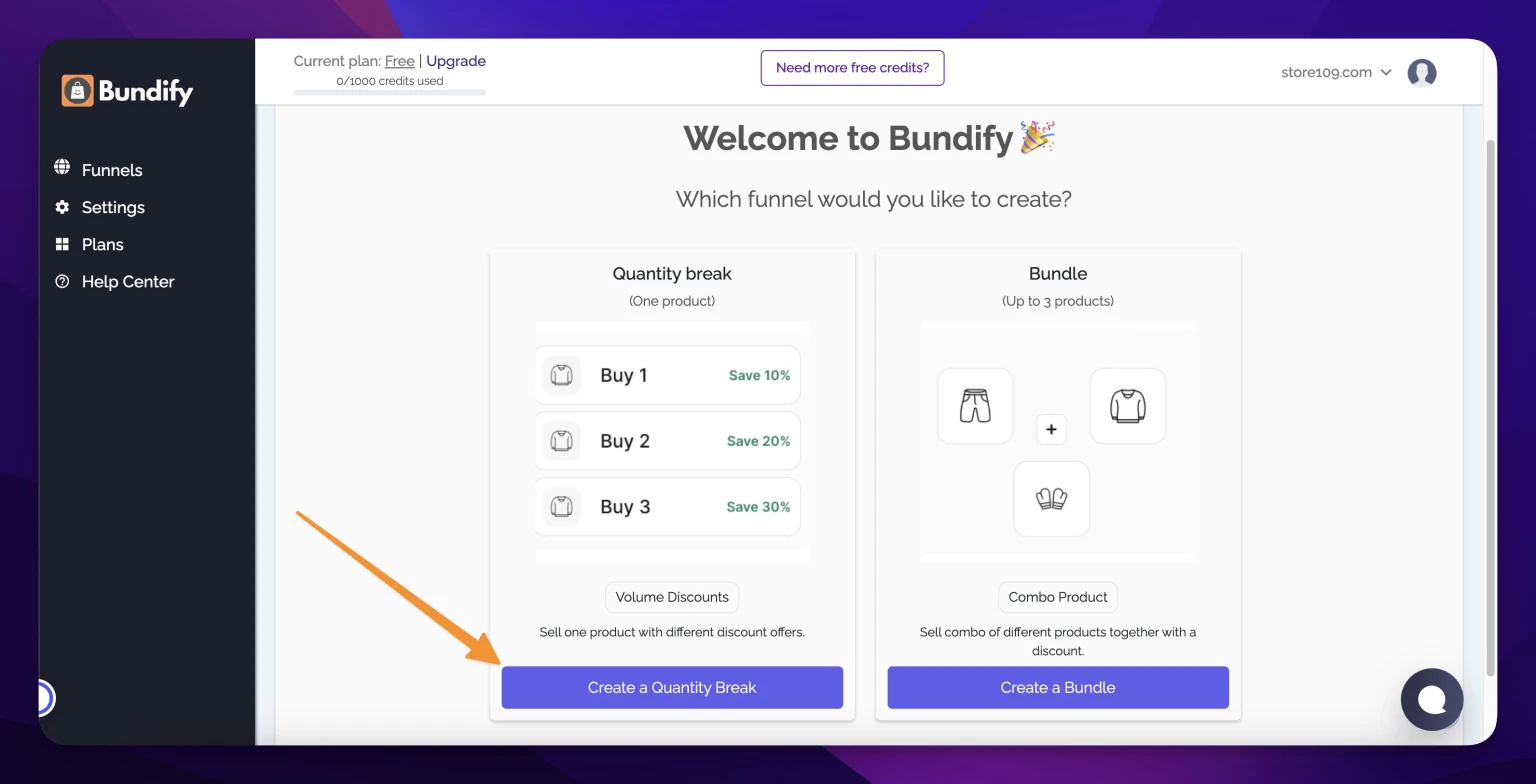 Screenshot from How to create a volume bundle discount