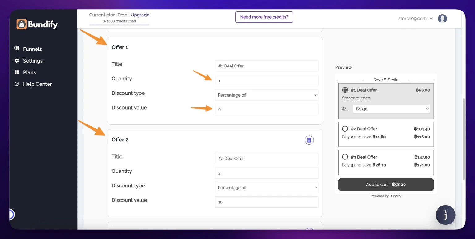 Screenshot from How to create a volume bundle discount