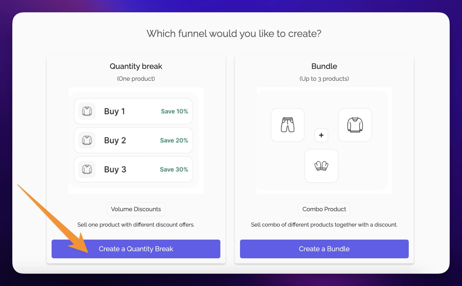 Screenshot from Creating Product Volume Bundles